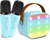 Mini Bluetooth Karaoke Machine with Two Wireless Mics