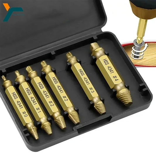 \Damaged Screw Extractor & Drill Bit Set