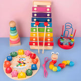 Montessori Wooden Learning Toy for Babies, Ages 1-3