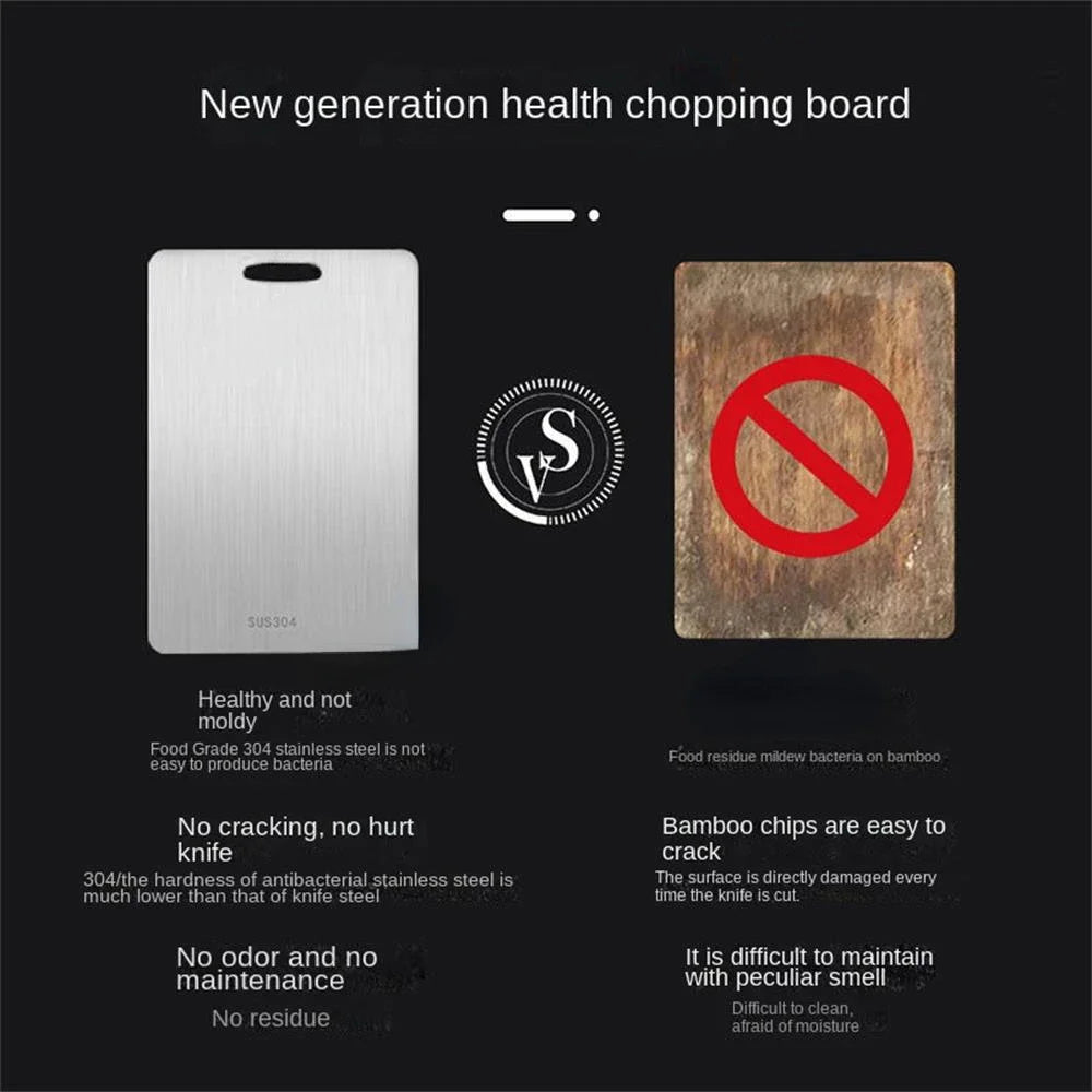 Stainless Steel Double-Sided Cutting Board