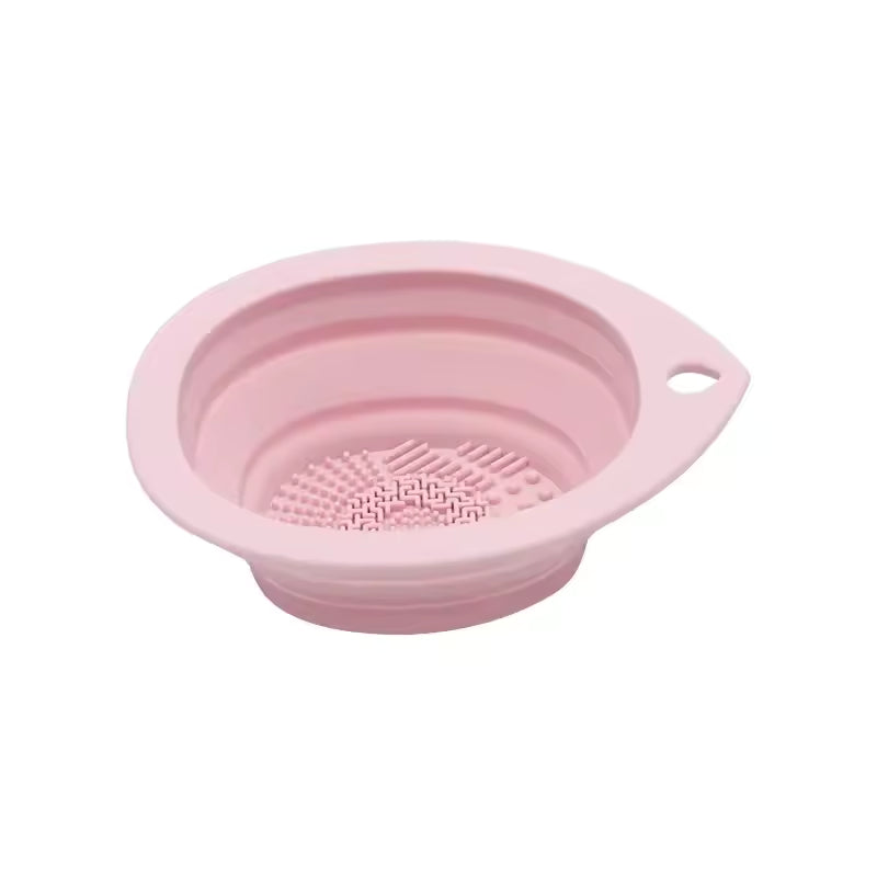 Foldable Silicone Makeup Brush Bowl Cleaner
