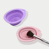 Foldable Silicone Makeup Brush Bowl Cleaner