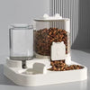 Large Capacity Pet Food Dispenser with Water Fountain