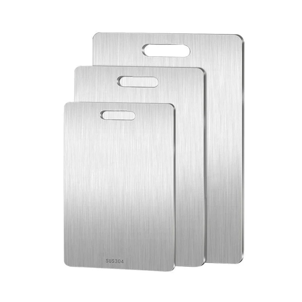 Stainless Steel Double-Sided Cutting Board