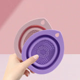 Foldable Silicone Makeup Brush Bowl Cleaner