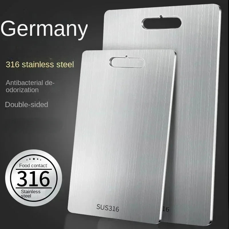 Stainless Steel Double-Sided Cutting Board